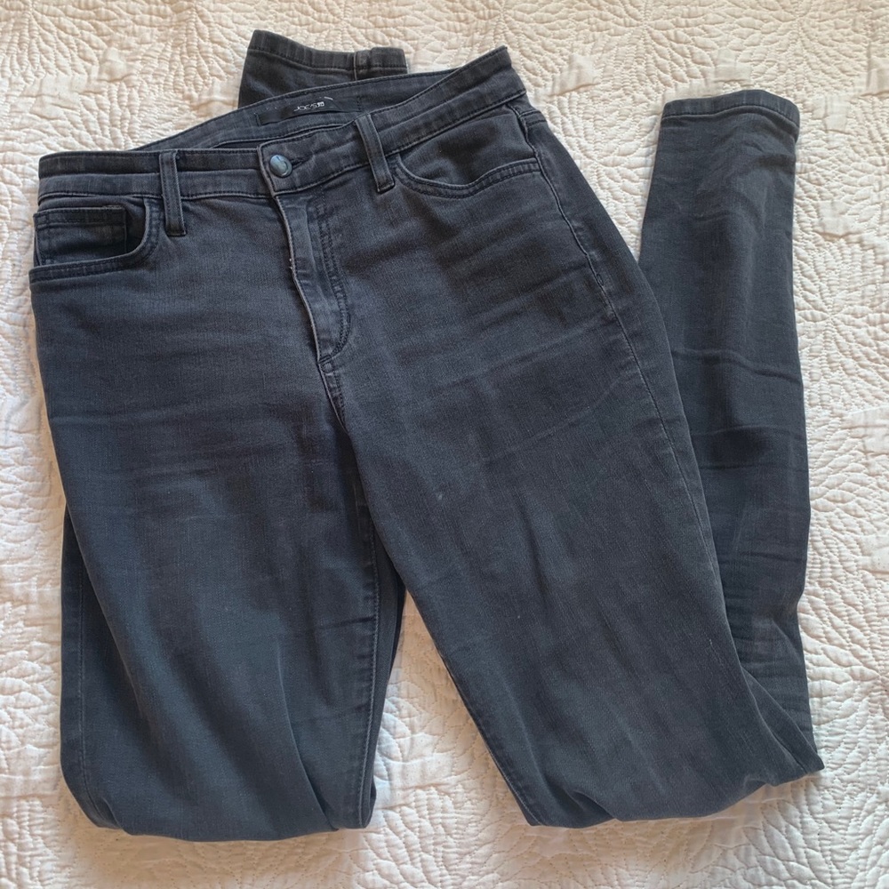Joe's jeans dark grey skinny jeans 28 high rise